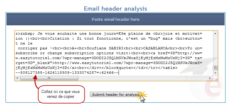 comment localiser email
