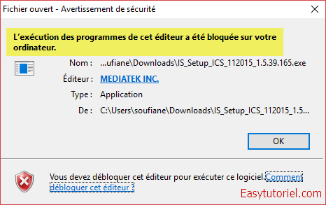 débloquer éditeur erreur windows 1