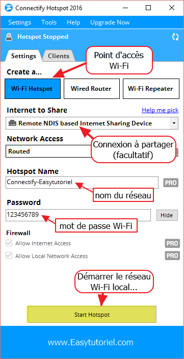 2 creer reseau local connectify ad hoc windows ip cam