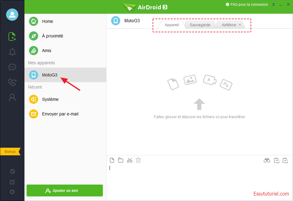 airdroid 3 motog3 interface