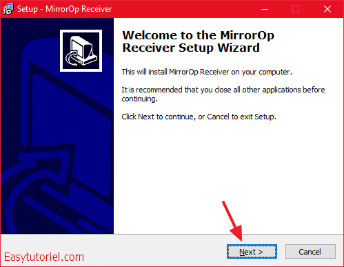 mirrorop receiver installation windows