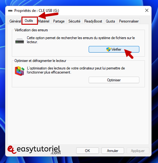 reparer cle usb endommagee flasher windows 11 12 outils verifier proprietes