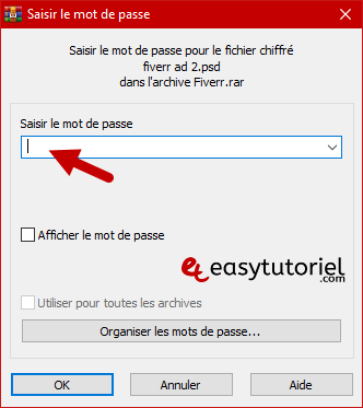 Comment Retrouver Le Mot De Passe D Un Archive Rar Zip Protege Easytutoriel
