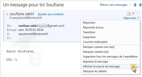 Comment localiser l’expéditeur via ses mails :