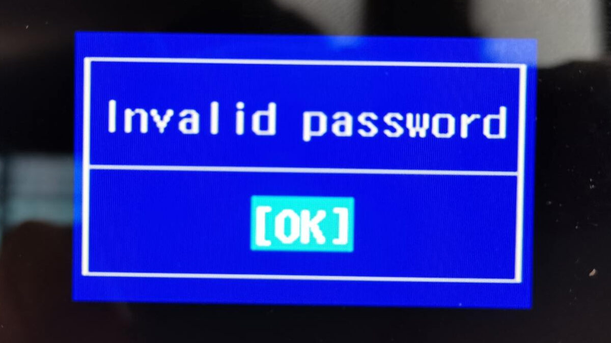 Comment enlever le mot de passe oublie du BIOS