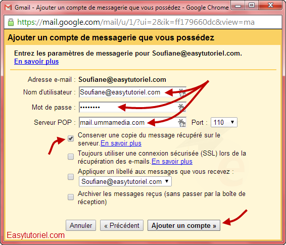 mail gmail pop3 4