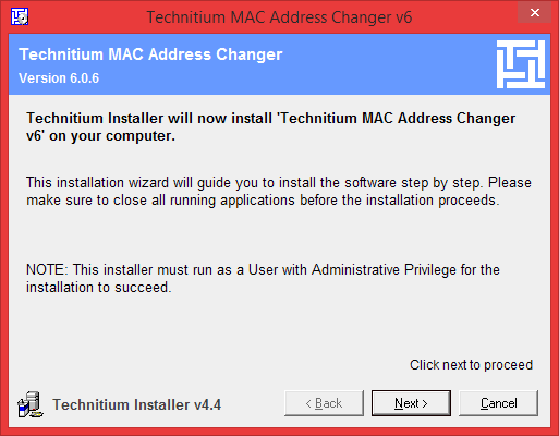 technitium MAC address Changer