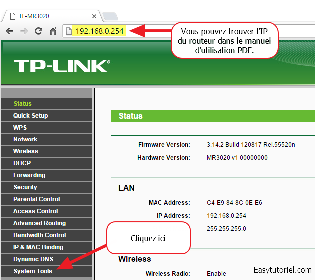 03 tp link admin routeur