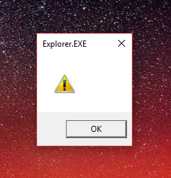 explorer exe alerte windows