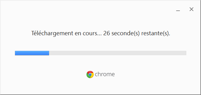 telechargement google chrome en cours