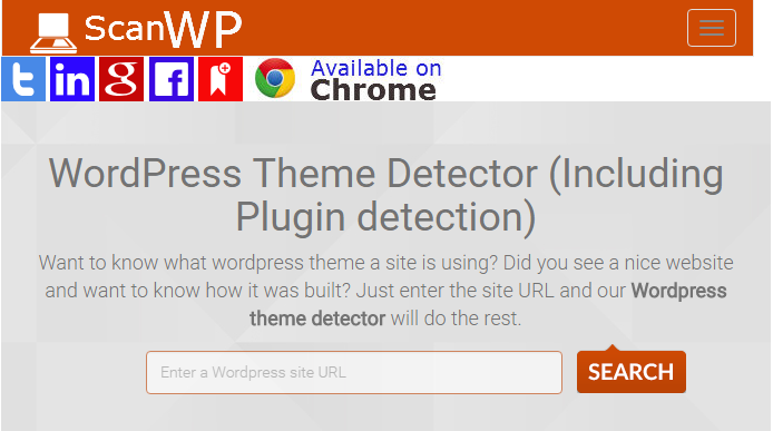 Wordpress theme detector