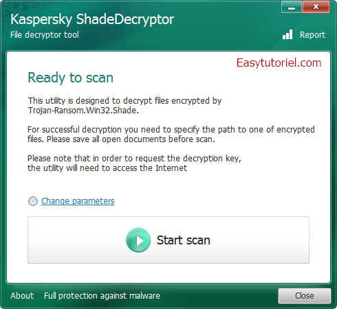 kaspersky shadedecryptor ransomware