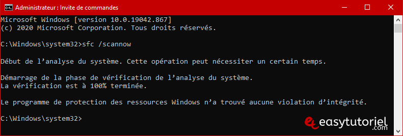 reparer fichiers systeme corrompus windows 10 3 scenario2