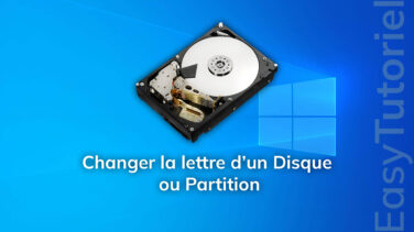changer lettre disque dur partition windows 10