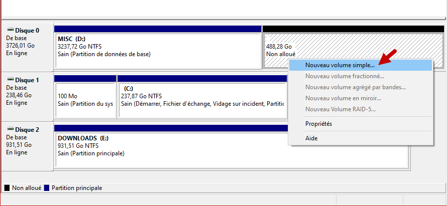 partitionner disque dur ssd windows 10 6
