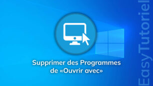 supprimer programmes de Ouvrir avec windows 10