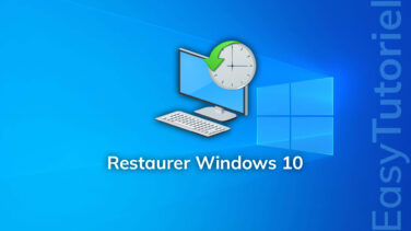 restaurer windows 10 a partir point restauration