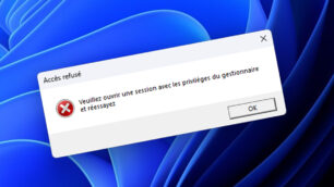 veuillez ouvrir session privileges gestionnaire erreur