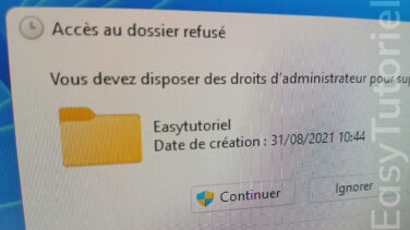 empecher utilisateur de supprimer dossier fichier windows 11