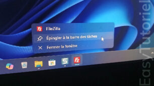 epingler programme application barre des taches windows 11