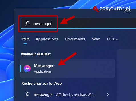 installer messenger windows 11 application facebook chat 4 demarrer messenger