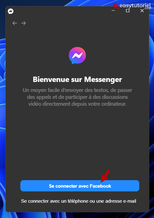 installer messenger windows 11 application facebook chat 5 se connecter avec facebook