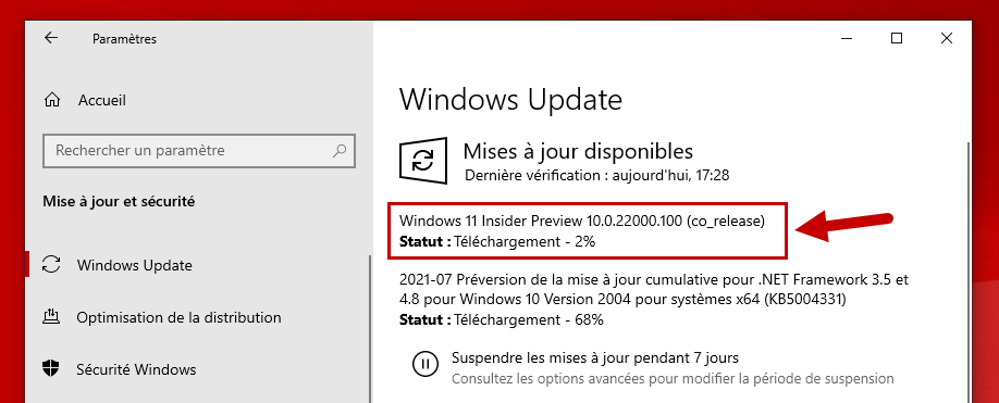 installer windows 11 insider preview mise a niveau windows 10 17
