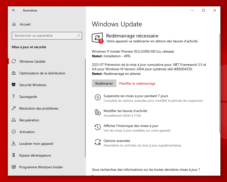 installer windows 11 insider preview mise a niveau windows 10 19