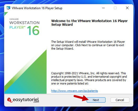 installer windows 11 vmware workstation player gratuit machine virtuelle 1 installation