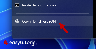 ouvrir cmd invite commandes en tant qu administrateur windows 11 5 ouvrir fichier json