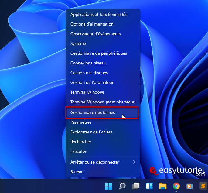 ouvrir gestionnaire des taches windows 11 2