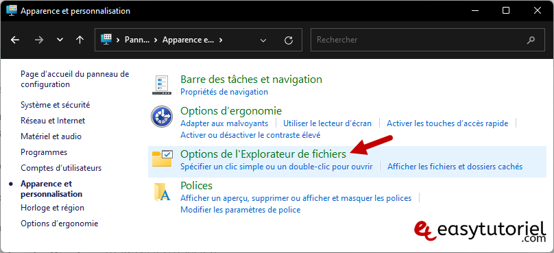 ouvrir options des dossiers windows 11 4 options de lexplorateur de fichiers