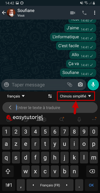 traduire texte chat whatsapp messenger google traduction translate android gboard 4