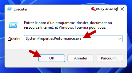 accelerer windows 11 5 systempropertiesperformance exe