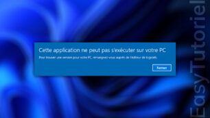 cette application ne peut pas sexecuter sur votre PC solution