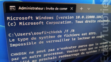 chkdsk tutoriel complet windows 11