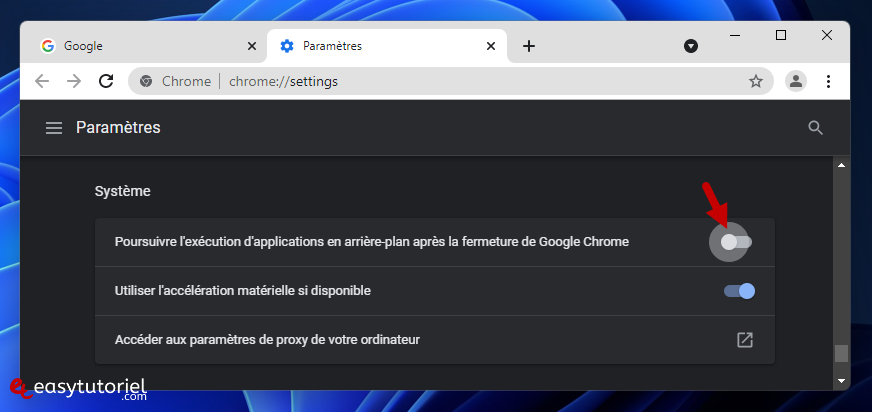 google chrome s ouvre au demarrage de windows solution 5 poursuivre l