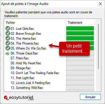 graver un cd audio windows 5 traitement