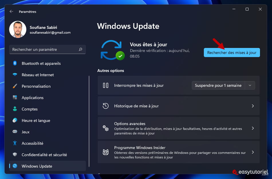 reparer mise en veille windows 11 20 windows update chercher les mises a jour