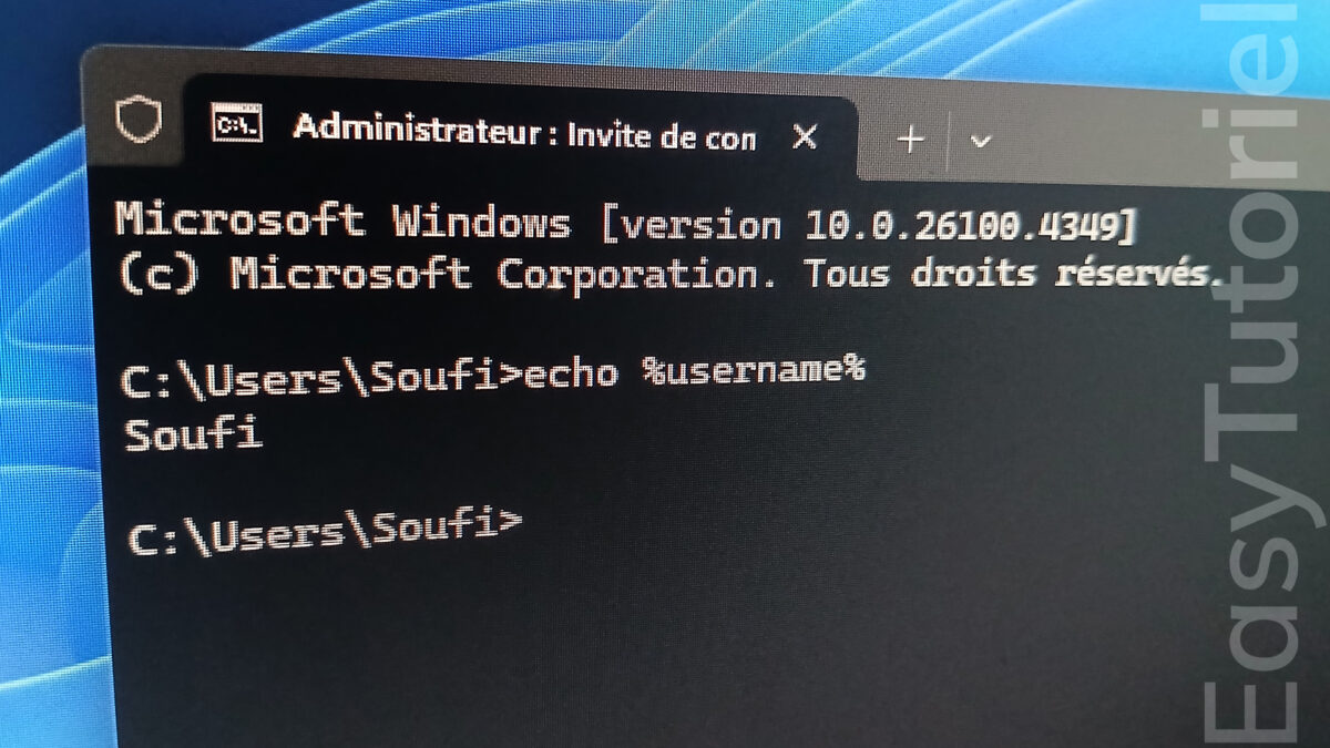 savoir nom d utilisateur windows 11