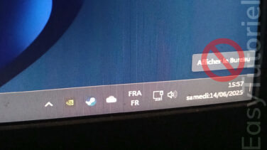 desactiver afficher le bureau windows 11