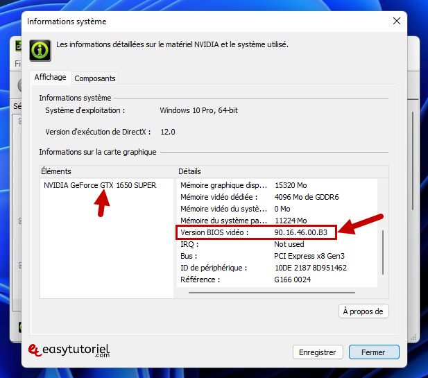 Flash BIOS of NVIDIA card to Windows - Easytutoriel