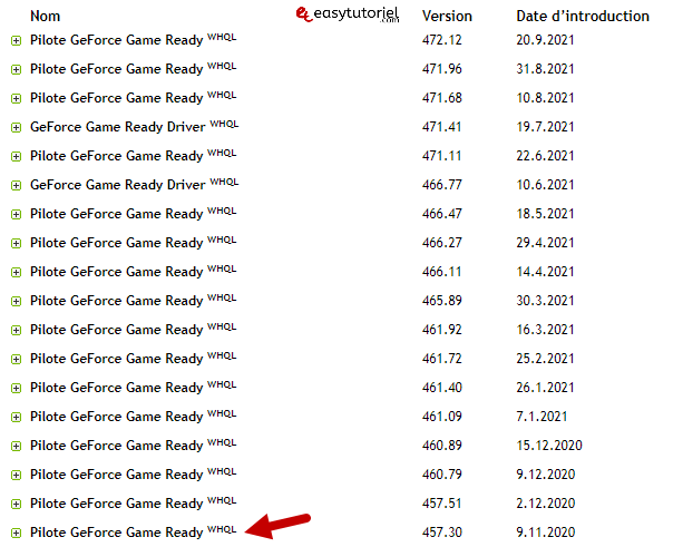 solution erreur code 43 nvidia windows 10 ancienne version pilote