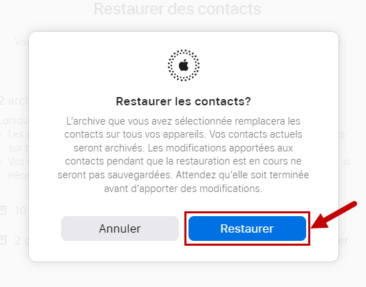 recuperer contacts ios 7