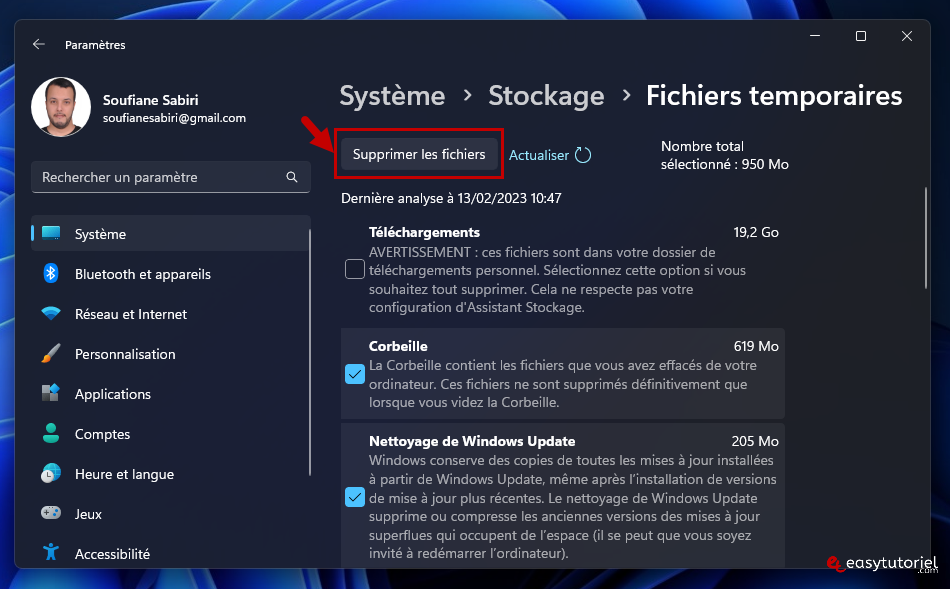 windows update 15 supprimer les fichiers temporaires