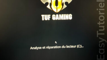 analyse et reparation du lecteur au demarrage solution