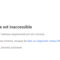 ce site est inaccessible