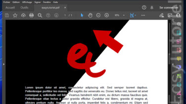 mode sombre adobe acrobat reader pdf 1