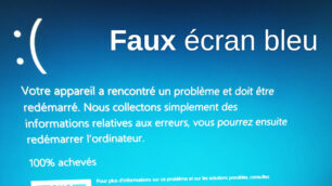 afficher faux ecran bleu windows