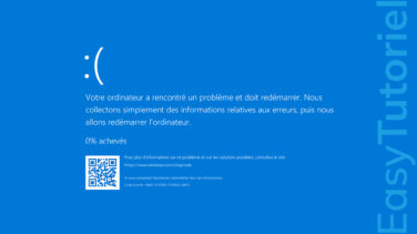 ecran bleu bsod au demarrage